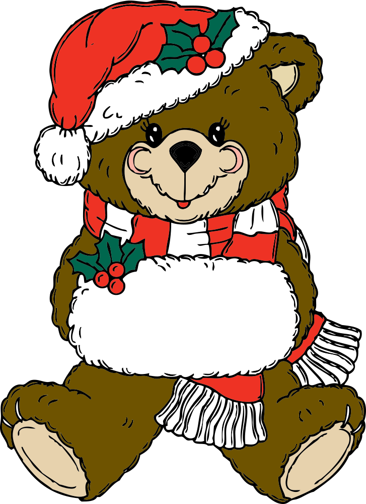 bear at christmas